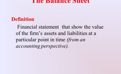 Financial statements definition in Accounting