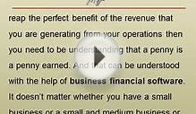 Business Financial Software -- Why is it Important for a