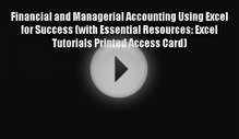 Download Financial and Managerial Accounting Using Excel