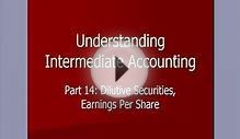Intermediate Accounting14/ Dilutive Securities